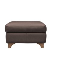 G Plan Monza Leather Footstool with Wooden Feet G Plan Monza Leather Footstool with Wooden Feet