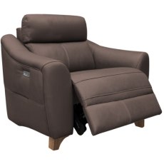 G Plan Monza Leather Power Recliner Chair with Wooden Feet G Plan Monza Leather Power Recliner Chair with Wooden Feet