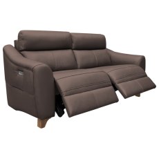 G Plan Monza Leather 3 Seater Power Recliner with Wooden Feet G Plan Monza Leather 3 Seater Power Recliner with Wooden Feet