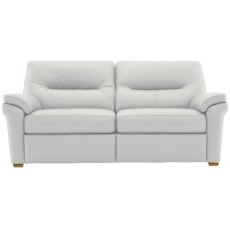 G Plan Seattle Leather 3 Seater Sofa with Wooden Feet G Plan Seattle Leather 3 Seater Sofa with Wooden Feet