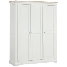 Ludlow Painted Triple Wardrobe with Shelves Ludlow Painted Triple Wardrobe with Shelves
