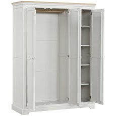 Ludlow Painted Triple Wardrobe with Shelves Ludlow Painted Triple Wardrobe with Shelves