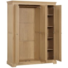 Ludlow Oak Triple Wardrobe with Shelves Ludlow Oak Triple Wardrobe with Shelves
