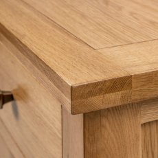 Dodford Oak Single Pedestal Dressing Table and Stool Dodford Oak Single Pedestal Dressing Table and Stool
