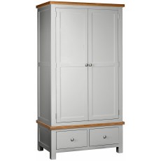Dodford Painted Gents Wardrobe with 2 Drawers Dodford Painted Gents Wardrobe with 2 Drawers