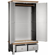 Dodford Painted Gents Wardrobe with 2 Drawers Dodford Painted Gents Wardrobe with 2 Drawers