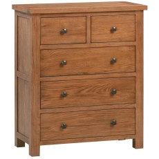 Dodford Rustic Oak 2 Over 3 Drawer Chest Dodford Rustic Oak 2 Over 3 Drawer Chest