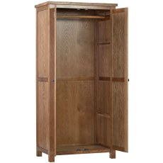Dodford Rustic Oak Double Wardrobe Dodford Rustic Oak Double Wardrobe