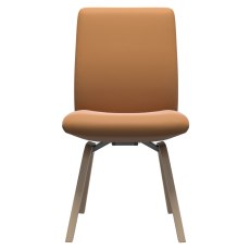 Stressless Quickship Laurel Large Low Back D200 Dining Chair in Batick New Caramel with Oak Stressless Quickship Laurel Large Low Back D200 Dining Chair in Batick New Caramel with Oak