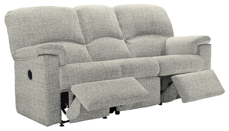 Chloe 3str Double Power Recliner  B921 Waffle Smoke