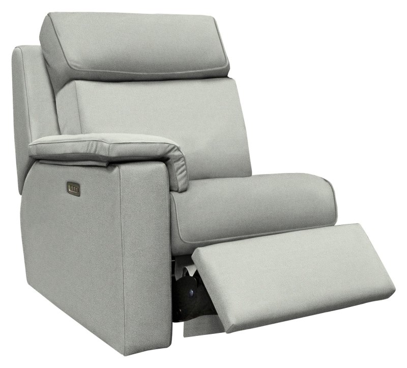 Ellis Small LHF Power Recliner Unit with Headrest and Lumbar Stringray Charcoal