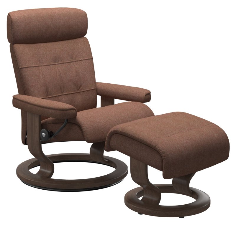 classic   clover burgundy with walnut