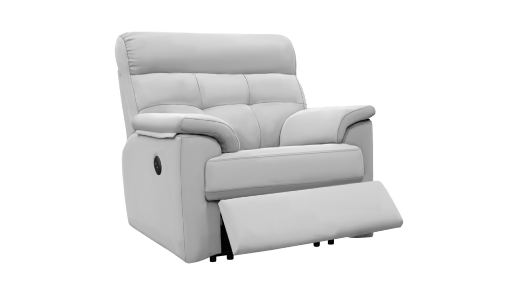 leather power recliner