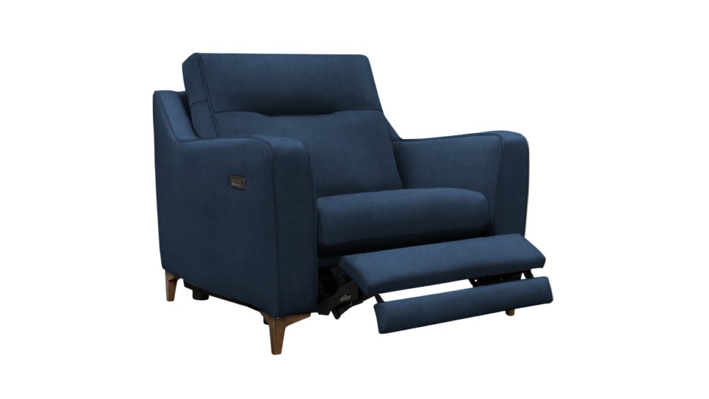fabric snuggler with power footrest